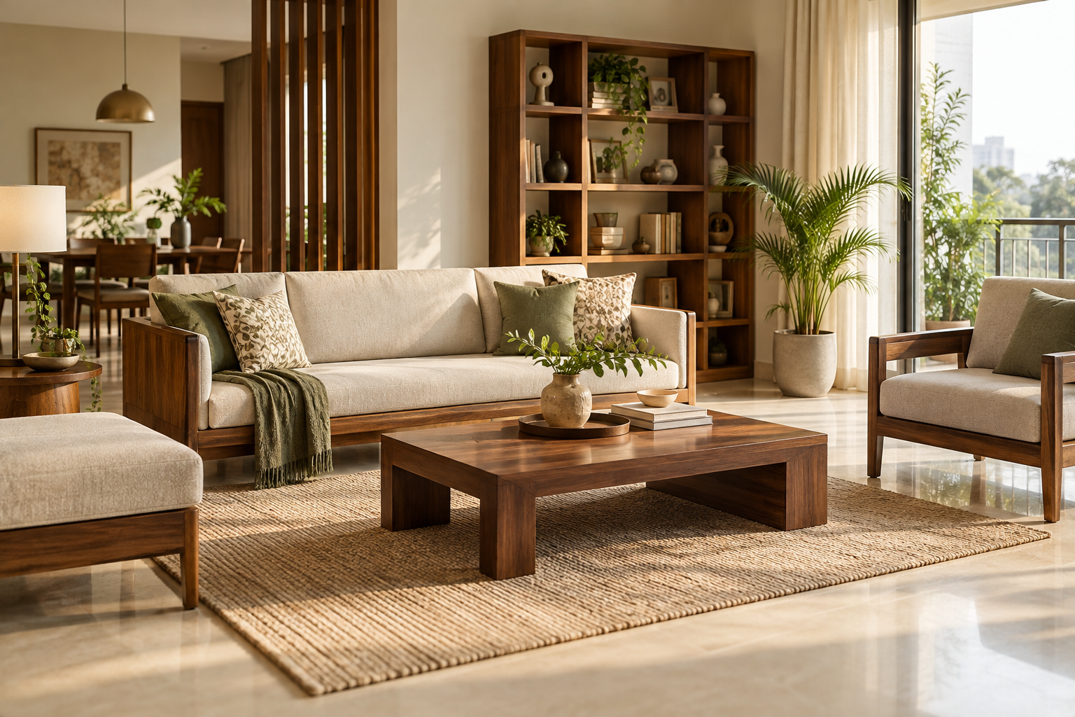 Well-furnished residential living space
